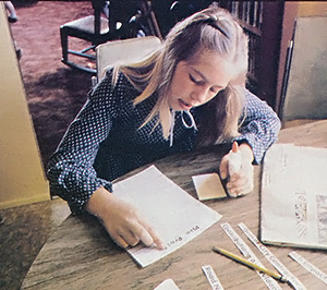 The author hard at work assembling the next issue of Pike Press.